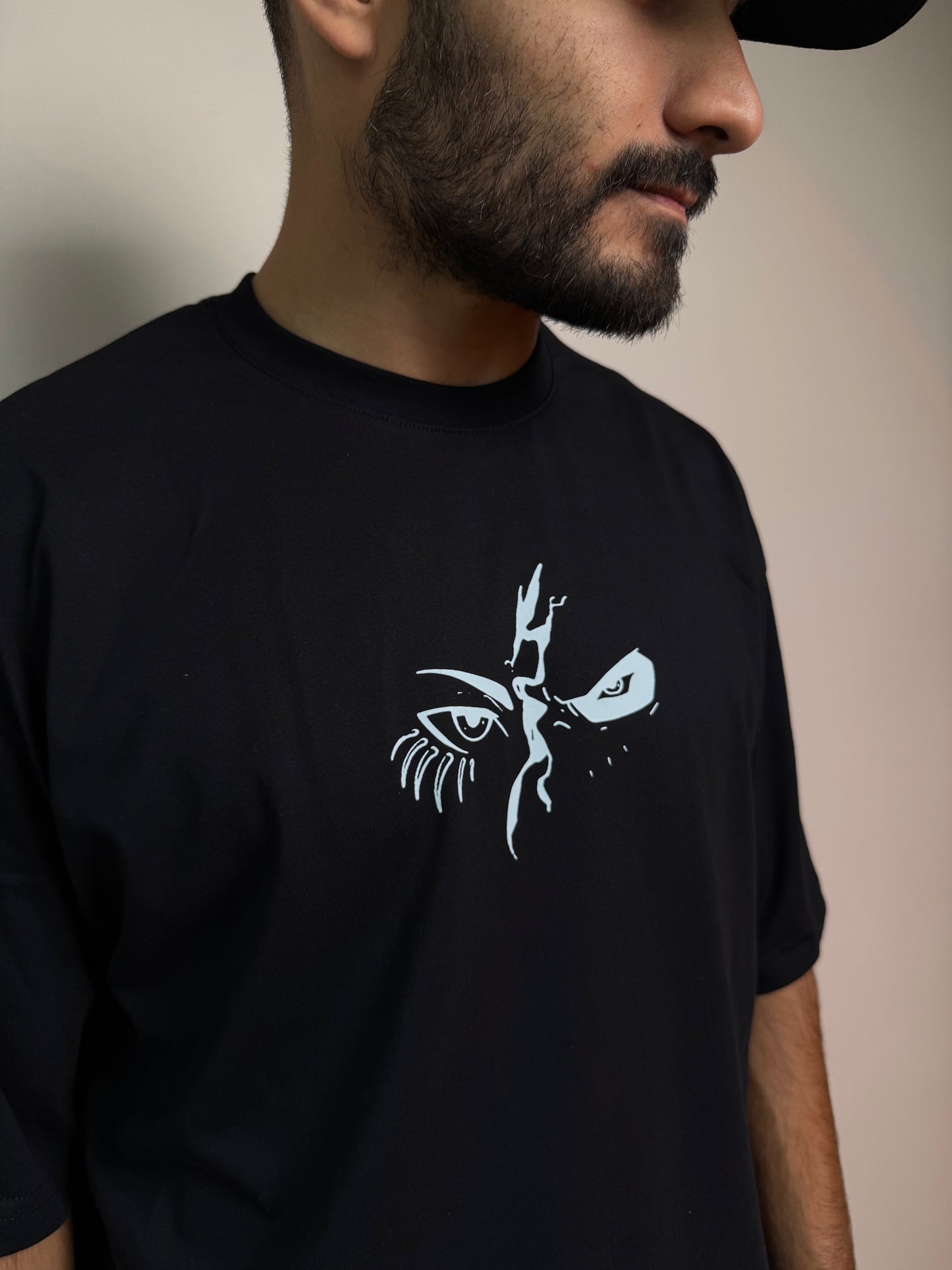EREN BLACK OVERSIZE T-SHIRT - ATTACK ON TITAN
