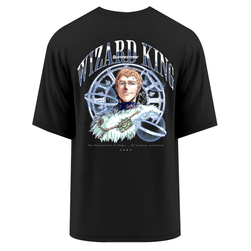 WIZARD KING OVERSIZE T-SHIRT - BLACK CLOVER