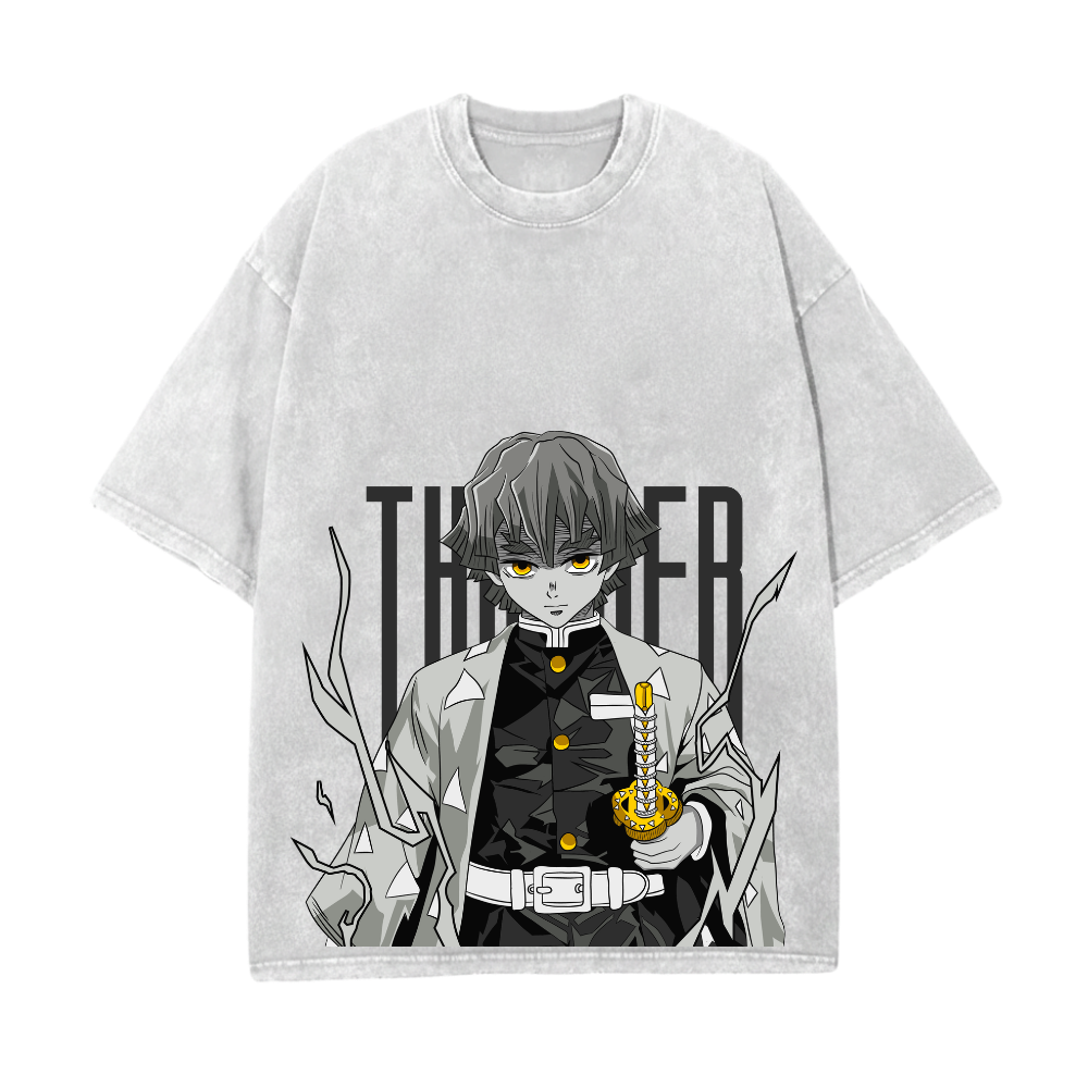 ZENITSU THUNDER OVERSIZE T-SHIRT - DEMON SLAYER