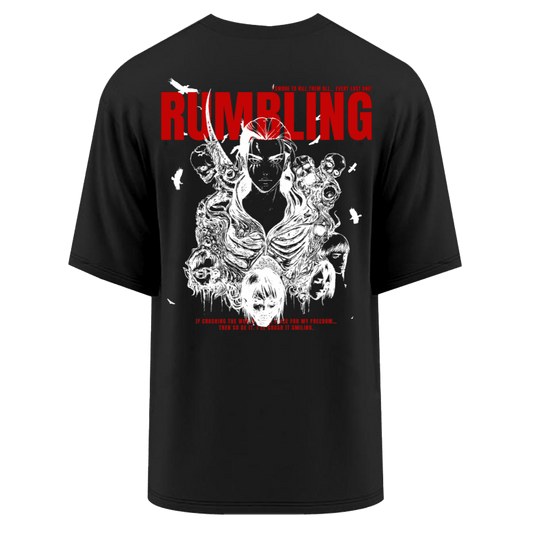 EREN BLACK OVERSIZE T-SHIRT - ATTACK ON TITAN - Hypestore