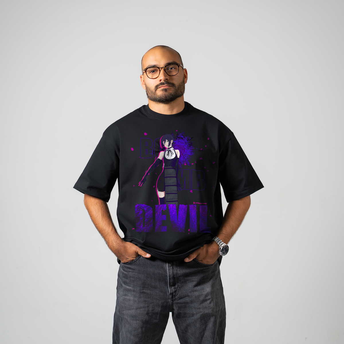 REZE OVERSIZE T-SHIRT - CHAINSAW MAN