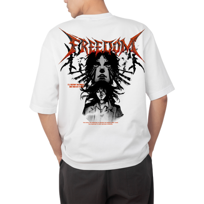 EREN FREEDOM OVERSIZE T-SHIRT - ATTACK ON TITAN