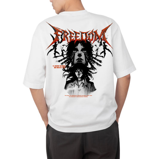 EREN FREEDOM OVERSIZE T-SHIRT - ATTACK ON TITAN