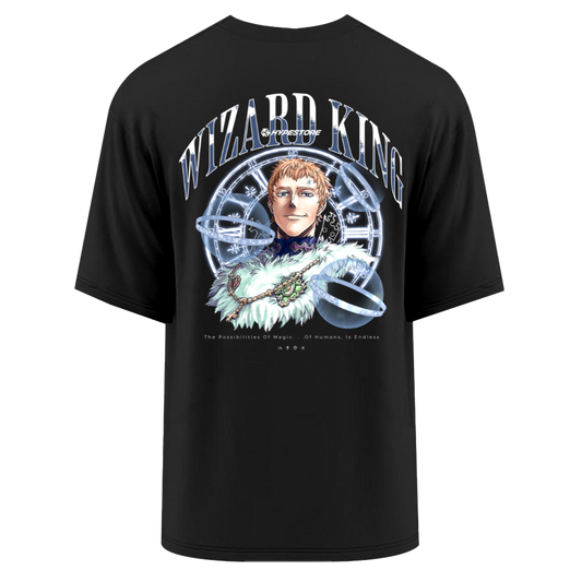 WIZARD KING OVERSIZE T-SHIRT - BLACK CLOVER