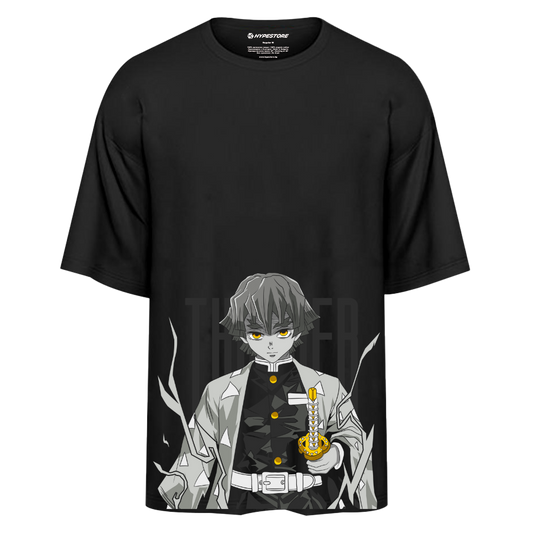 ZENITSU THUNDER OVERSIZE T-SHIRT - DEMON SLAYER