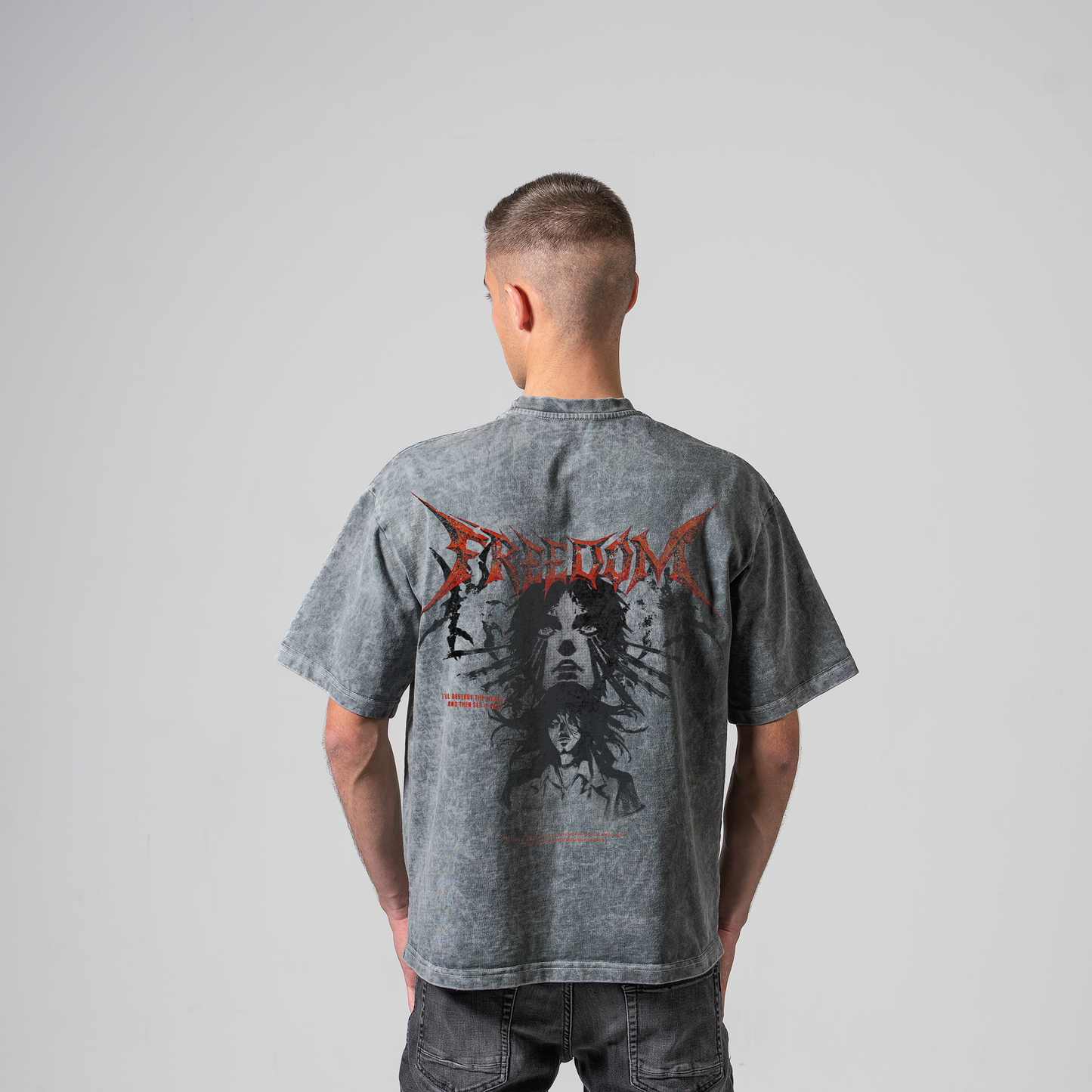 EREN FREEDOM OVERSIZE T-SHIRT - ATTACK ON TITAN