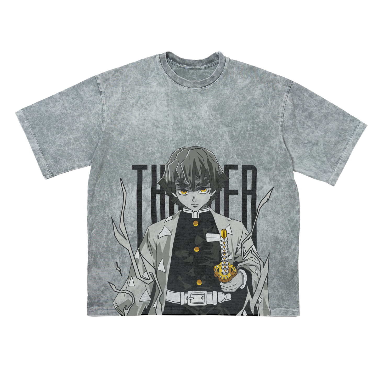 ZENITSU THUNDER OVERSIZE T-SHIRT - DEMON SLAYER