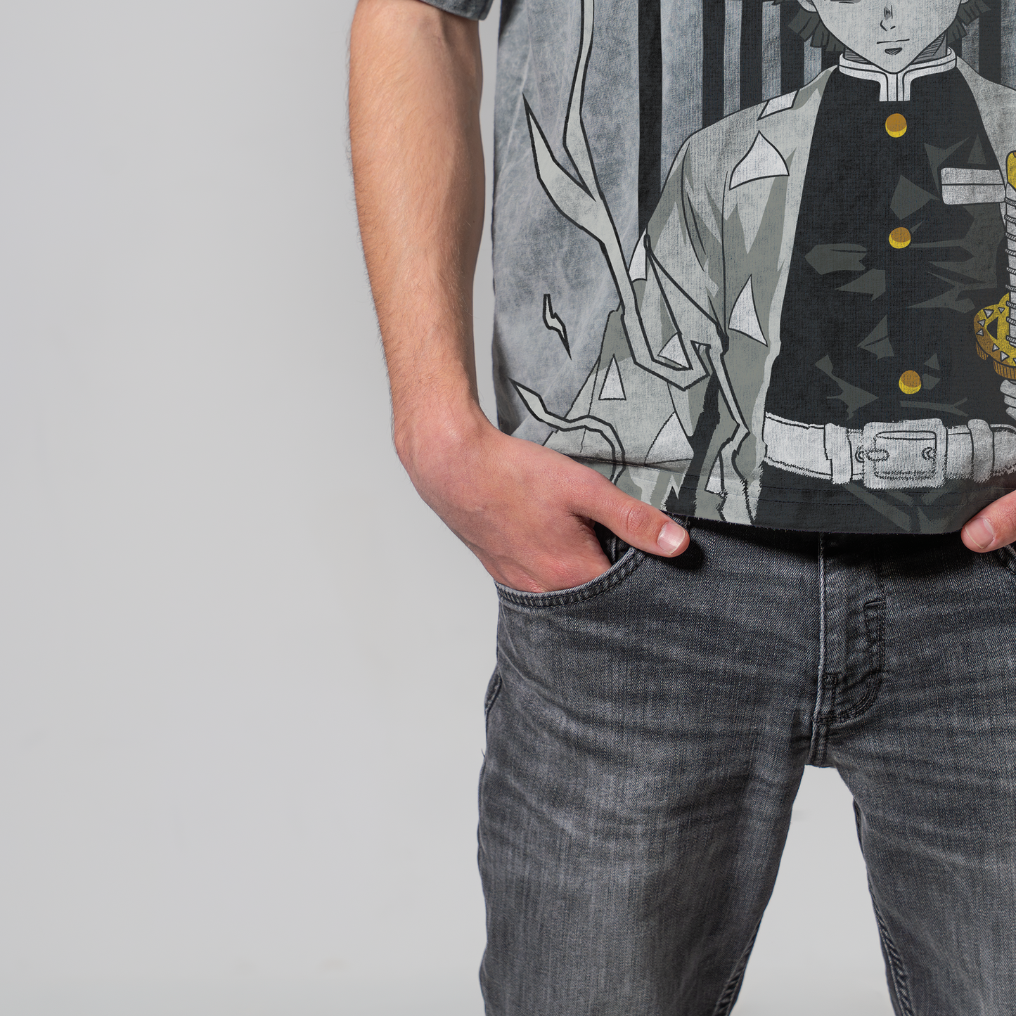 ZENITSU THUNDER OVERSIZE T-SHIRT - DEMON SLAYER