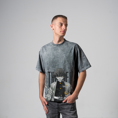 ZENITSU THUNDER OVERSIZE T-SHIRT - DEMON SLAYER