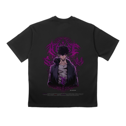 JINWOO GRAY OVERSIZE T-SHIRT - SOLO LEVELING