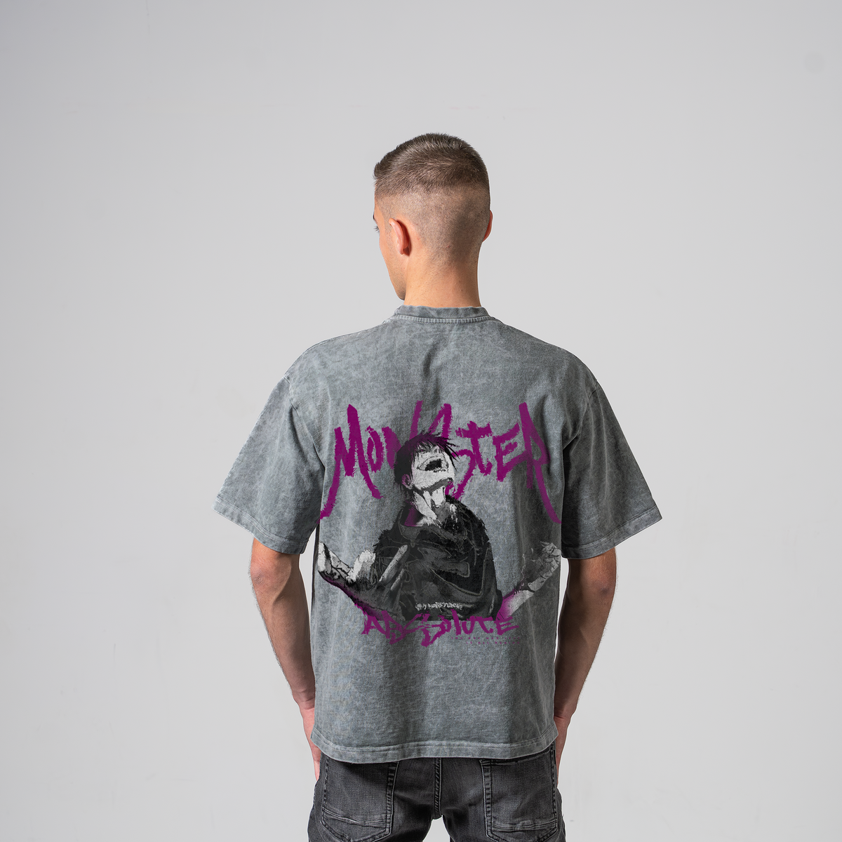 TOJI GRAY OVERSIZE T-SHIRT - SOLO LEVELING