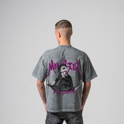 TOJI GRAY OVERSIZE T-SHIRT - SOLO LEVELING