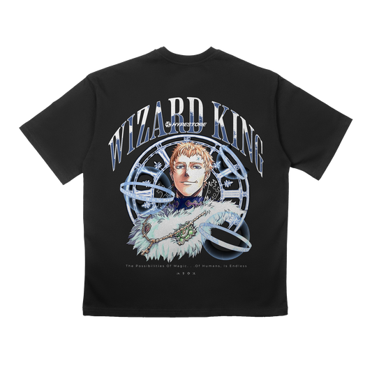 WIZARD KING OVERSIZE T-SHIRT - BLACK CLOVER