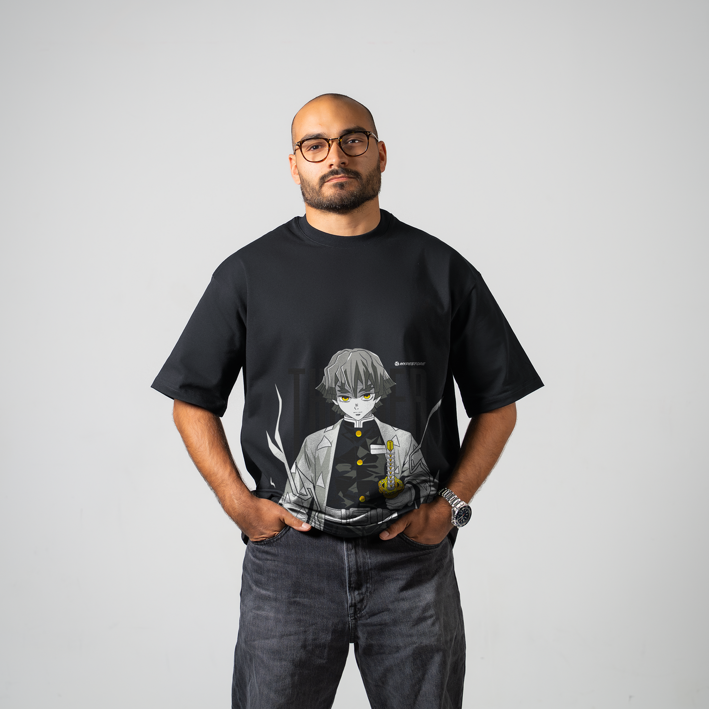 ZENITSU THUNDER OVERSIZE T-SHIRT - DEMON SLAYER